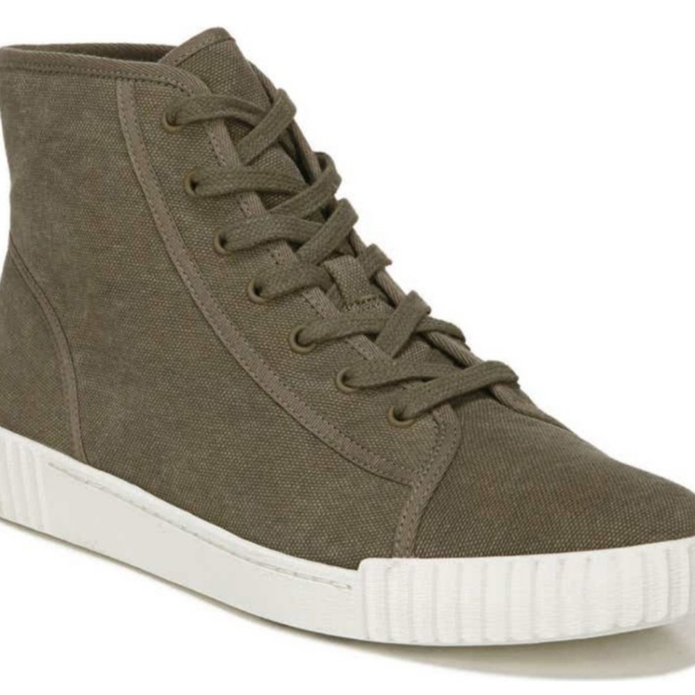 Vince Women's Wolfe Canvas High-Top Sneakers - Green A - used but good condition